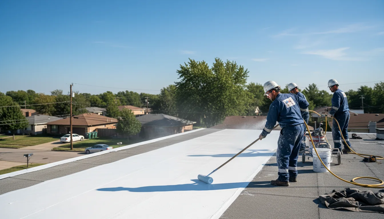 Commercial roof coating in West Hills, CA near me